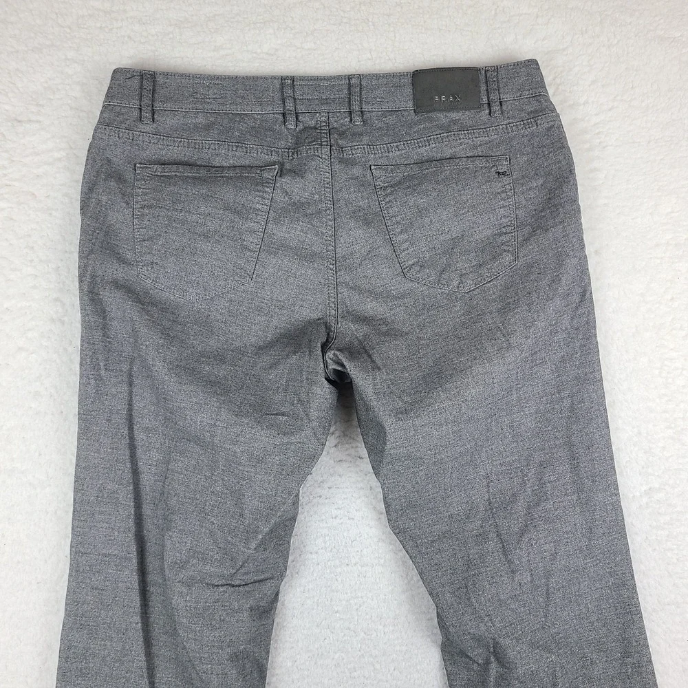 BRAX Pants Mens 40x32 Gray Chuck Modern Fit Trousers‎ Dress Slacks